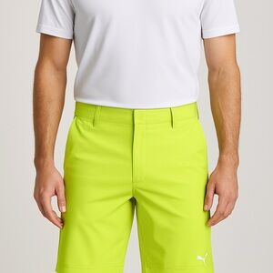 Puma Men's Neon Green Shorts